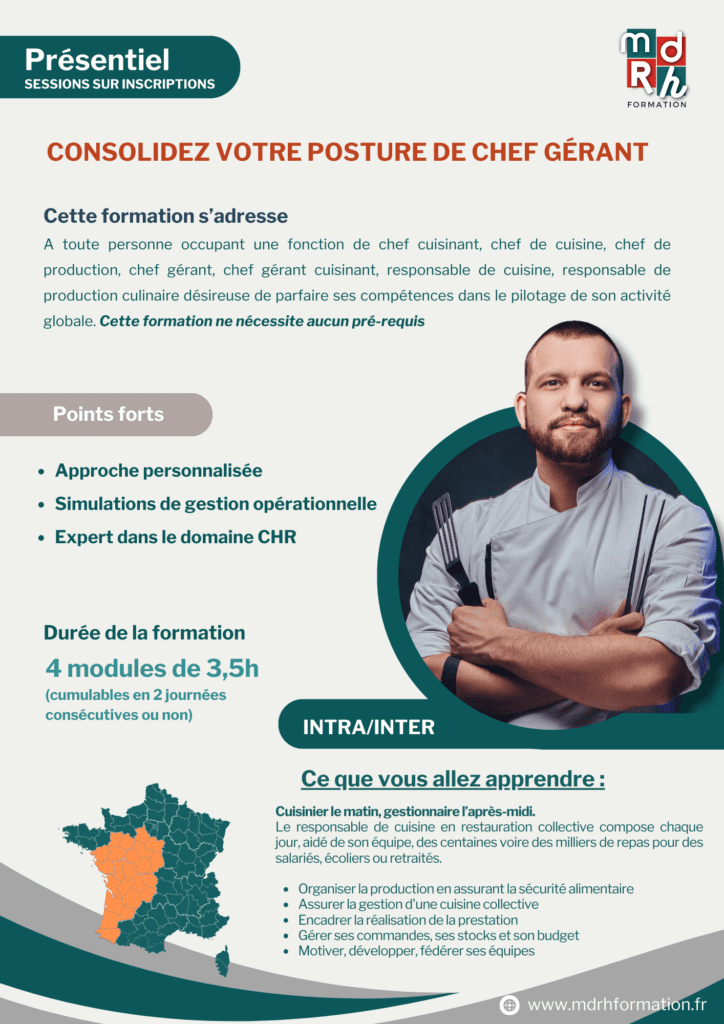 Mdrh Formation – Programmes – consolidez votre posture de Chef Gérant