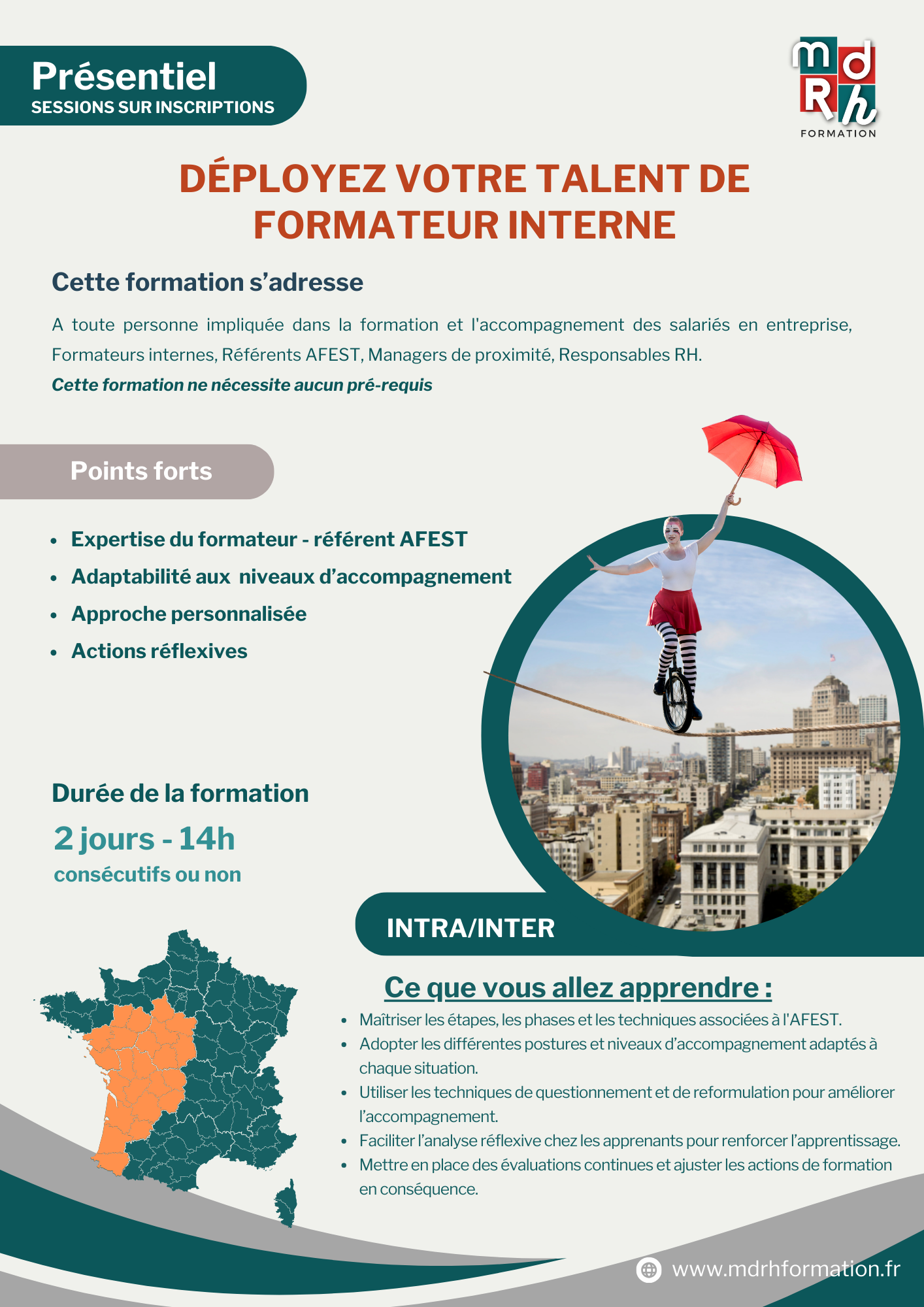 Mdrh Formation – Programmes - Déployez votre talent de formateur interne