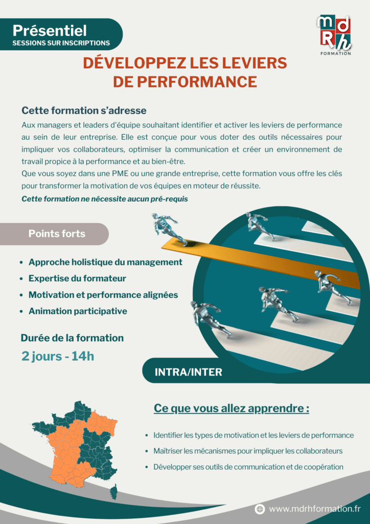 Mdrh Formation – Programmes - LES LEVIERS DE LA PERFORMANCE