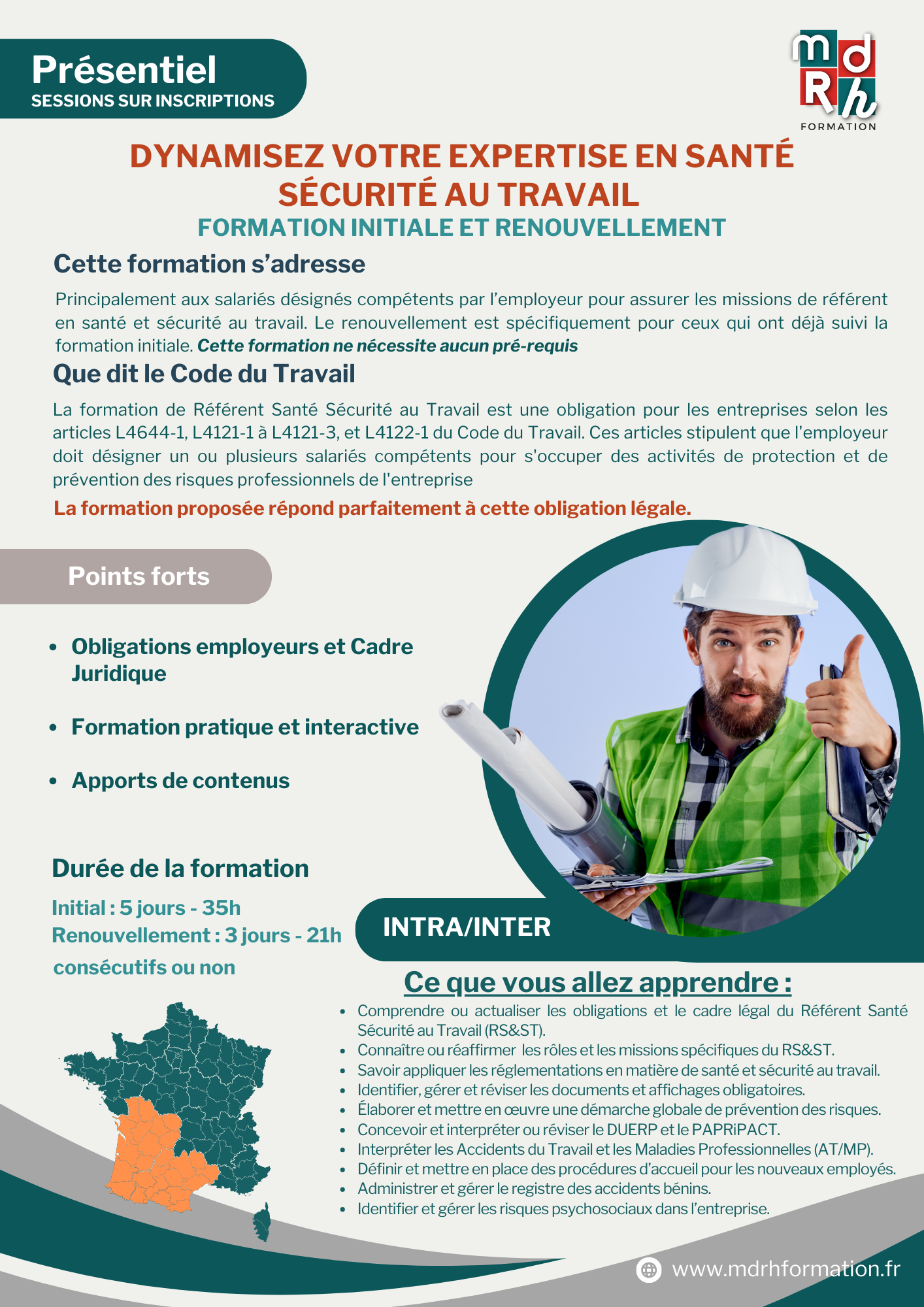 Mdrh Formation – Programmes - REFERENT-SANTE-ET-SECURITE-AU-TRAVAIL