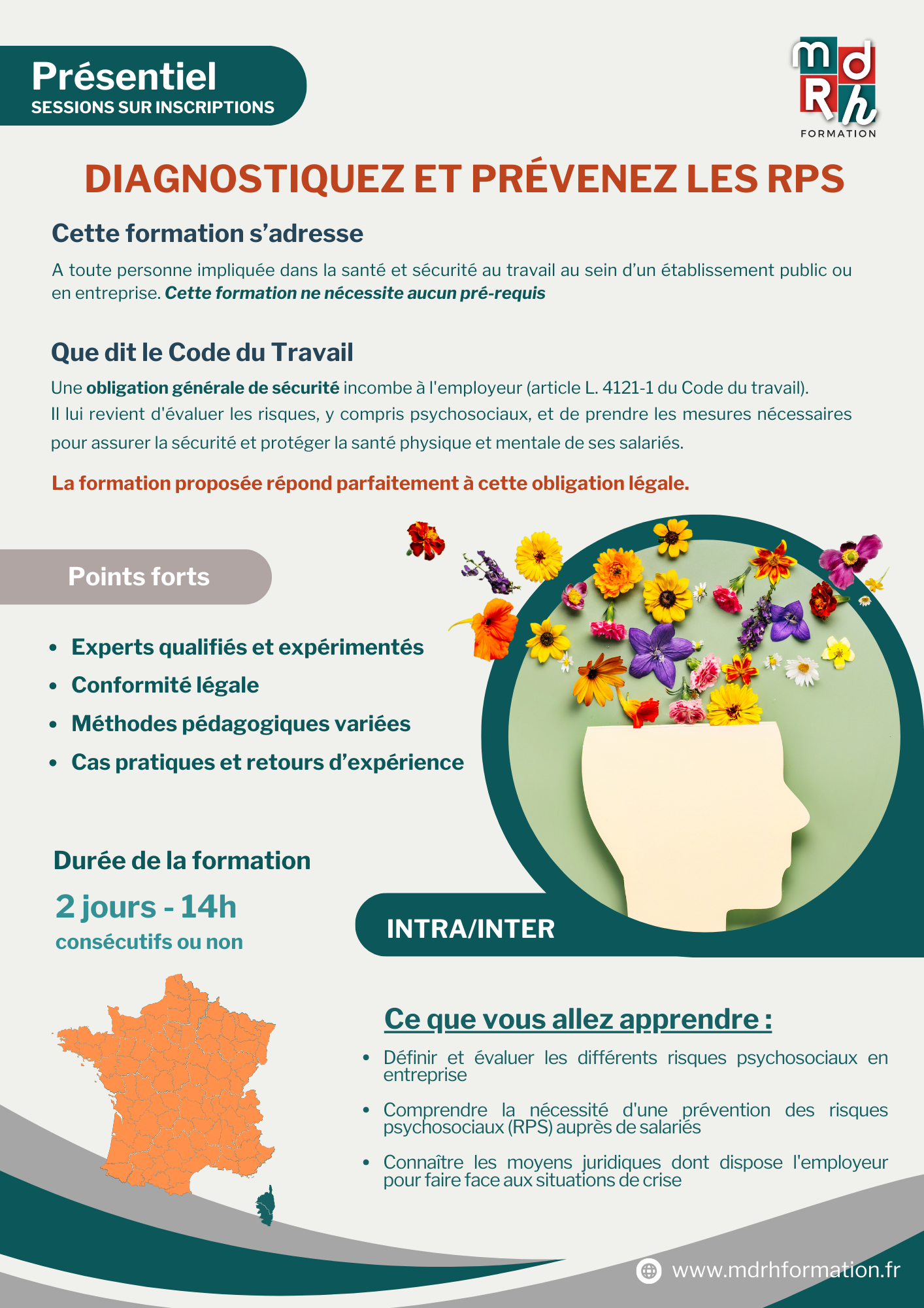 Mdrh Formation – Programmes - DIAGNOSTIQUEZ ET PREVENEZ LES RPS