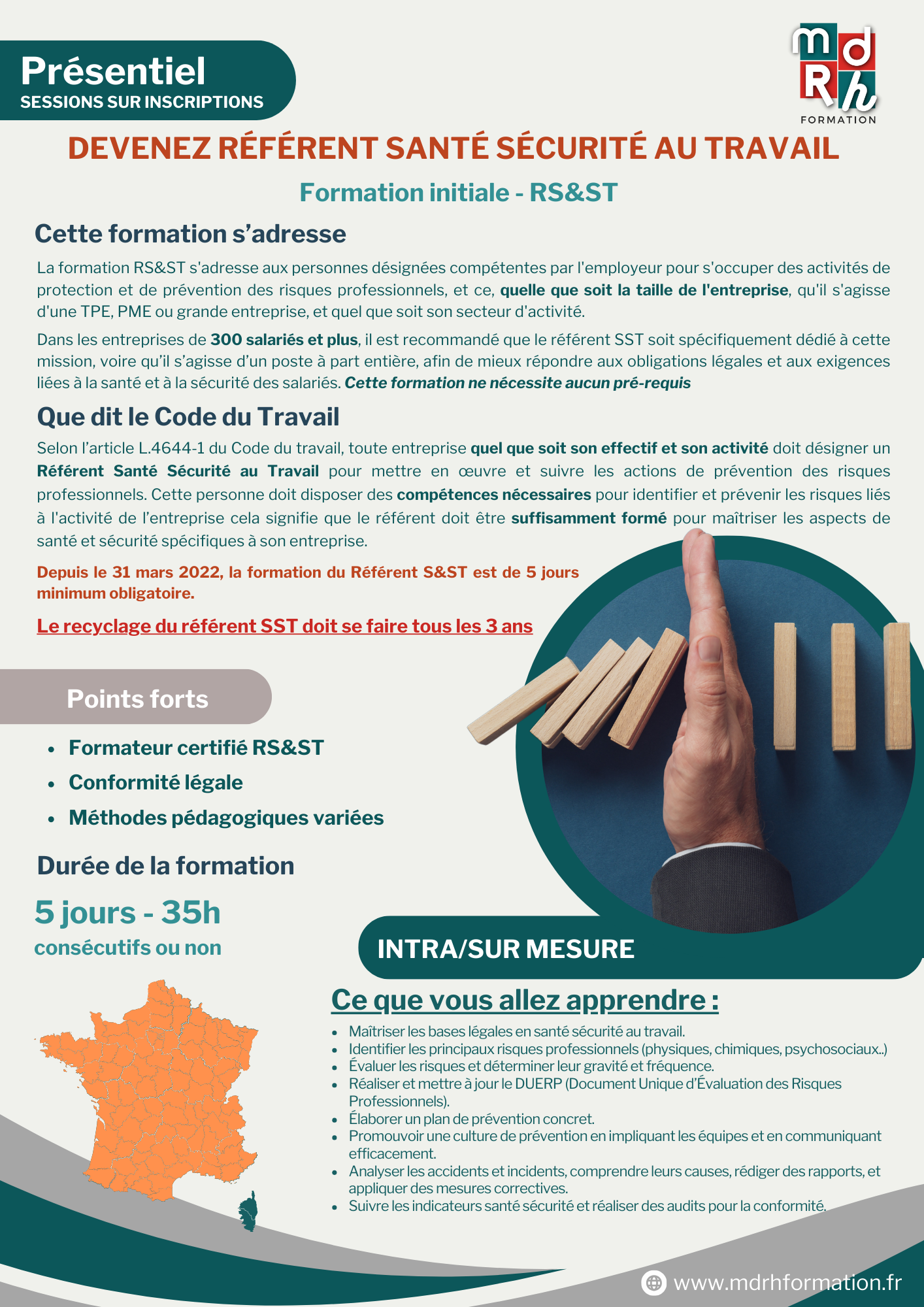 Mdrh Formation – Programme - referent SST initial