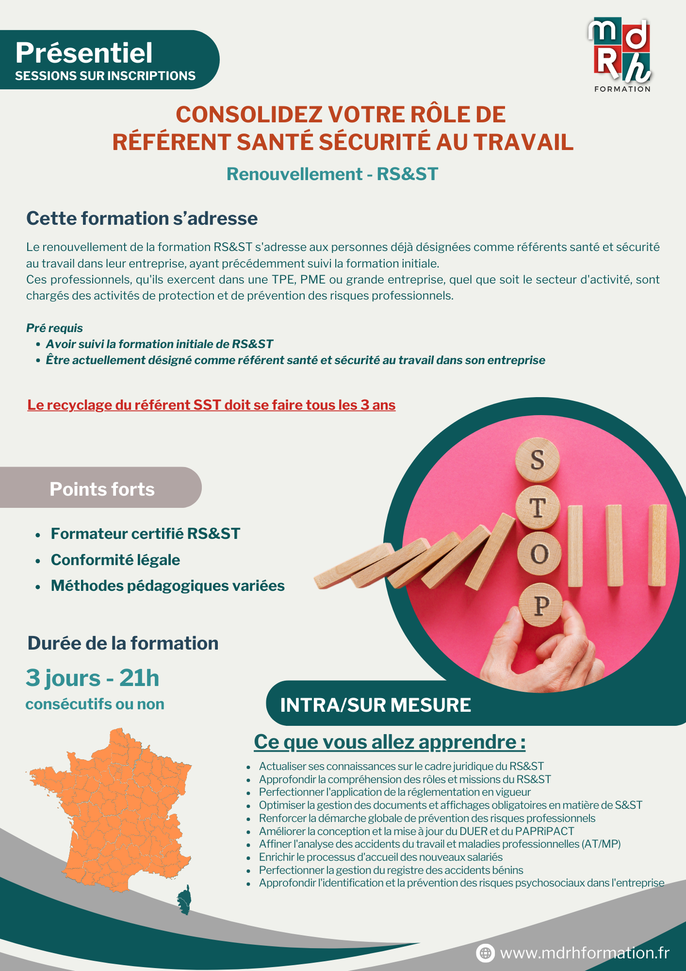 Mdrh Formation – Programme -referent SST recyclage
