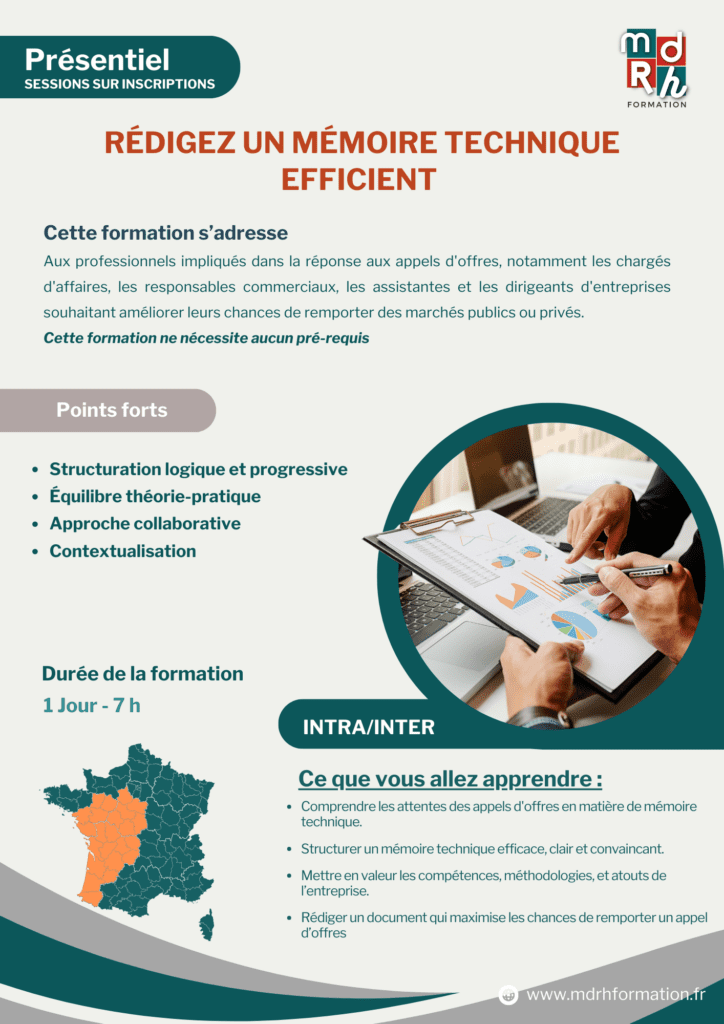 Mdrh Formation – Programme - REDIGEZ UN MT EFFICIENT